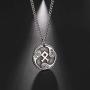 LUSSO Rune Amulet Charms Necklace Norse Viking Runes Collection Charms Pendant Talisman Futhark Jewelry for Women Men