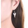 JO WISDOM Women Arwen Evenstar Earrings,925 Sterling Silver Leverback Dangle & Drop Earrings with 5A Cubic Zirconia,Elvish Jewelry for Women
