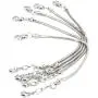 Yeshan 5pcs Silver Plated Snake Chain Charm Bracelet Starter with Classic Bead Lobster Clasp Fits All Chamilia Troll Biagi Beads Yeshan 5pcs Silver Plated Snake Chain Charm Bracelet Starter with Classic Bead Lobster Clasp Fits All Chamilia Troll Biagi Beads