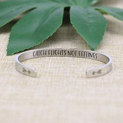 Joycuff Funny Gift for Women Inspirational Bracelet Mantra Cuff Friend Encouragement Jewelry for Daughter Sister Wife Mom Friendship