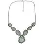 Elosee Turquoise Stone Western Style Bib Statement Pendant Long Necklace 27 Inch Elosee Turquoise Stone Western Style Bib Statement Pendant Long Necklace 27 Inch