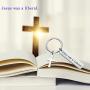 Zuo Bao Religious Christian Gift Jesus Cross Jewelry Jesus was A Liberal Keyring Christian Atheist Religious Liberal Democrat Church