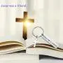 Zuo Bao Religious Christian Gift Jesus Cross Jewelry Jesus was A Liberal Keyring Christian Atheist Religious Liberal Democrat Church