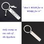 CENWA Gym Workout Jewelry Don’t Wish for It Work for It Keychain Fitness Trainer Gift Bodybuilding Jewelry Runner Workout Exercise Jewelry