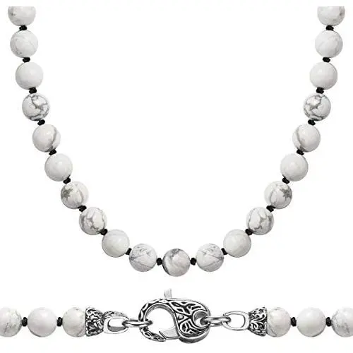 WESTMIAJW Natual Beads Beaded Choker Surfer Necklace Chains for Men,Healing Crystal Gemstone Jewelry 50/60/70cm WESTMIAJW Natual Beads Beaded Choker Surfer Necklace Chains for Men,Healing Crystal Gemstone Jewelry 50/60/70cm