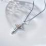 WINNICACA Sterling Silver Necklaces for Mother Cross/Infinity Circle/Heart Jewelry for Mom for Mom from Daughter Son