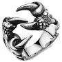 Dragon Claw Ring Retro Punk Exaggerated Snake Ring Ouroboros Ring Adjustable Opening Goth Punk Tentacle Hip-hop Middle Finger for Women Men Jewelry