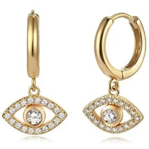MYEARS Women Evil Eye Earrings Gold Stud Hoop Huggie Opal Green Crystal Turquoise CZ Inlay 14K Gold Filled Tiny Boho Beach Simple Delicate Handmade Hypoallergenic Luckily Jewelry Gift MYEARS Women Evil Eye Earrings Gold Stud Hoop Huggie Opal Green Crystal Turquoise CZ Inlay 14K Gold Filled Tiny Boho Beach Simple Delicate Handmade Hypoallergenic Luckily Jewelry Gift