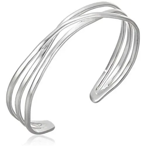 Lucky Brand Jewelry Simple Twisted Cuff Bracelet, Silver (JWEL5594), One Size Lucky Brand Jewelry Simple Twisted Cuff Bracelet, Silver (JWEL5594), One Size