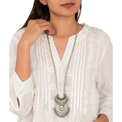 Zephyrr Fashion Turkish Style Beaded Pendant Long Necklace for Women Boho Gypsy