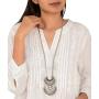 Zephyrr Fashion Turkish Style Beaded Pendant Long Necklace for Women Boho Gypsy