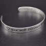 O.RIYA Valentines Day Gifts Jewelry Wifes Gift Lets Grow Old Together, Gift for Her, Valentines Day Wedding Gift, Custom Cuff Bracelet