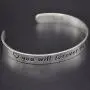 O.RIYA Valentines Day Gifts Jewelry Wifes Gift Lets Grow Old Together, Gift for Her, Valentines Day Wedding Gift, Custom Cuff Bracelet