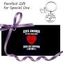 Nurse Keychain Bracelet Nursing Stethoscope Jewelry Nurse Gifts for Nurse RN Cute Enough to Stop Your Heart Skilled Enough to Restart It