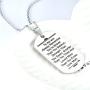 danjie Stainless Steel Dog Tag Letters to My Son.Love mom Pendant Necklace,Inspirational Gifts for Son Jewelry