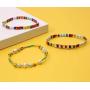 Badu 2Pcs Hematite Bracelet for Women, Fashion Stretch Bracelets, Promise Bracelet for Couples, Multicolor Bracelets