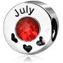 JMQJewelry Heart Love Birthday Birthstone Cake Jan-Dec Month Charms for Bracelets Mother Mom Mama Wife Brother Sister Gifts