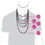 Bling Jewelry 3MM Stainless Steel Plated Black Shot Beaded Ball Chain Necklace for Men Teen 18 Women 20 22 24 30 Inch