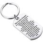 Gzrlyf The Lords Prayer Keychain Our Father who Art in Heaven Matthew 6:9-13 Religious Gifts