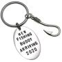 Pregnancy Announcement for Grandparents Grandpa New Fishing Buddy Arriving 2021 2020 Fishing Buddy Keychain Gift for Dad