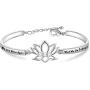 WUSUANED Spiritual Bracelet Every Morning We are Born Again Buddha Quote Jewelry Inspirational Gift