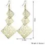 KaFu Lightweight Bohemia 14K Gold Chandelier Filigree Geometric Rhombus Earrings Hollow Cutout Drop Dangle Long Earrings for Women and Girls KaFu Lightweight Bohemia 14K Gold Chandelier Filigree Geometric Rhombus Earrings Hollow Cutout Drop Dangle Long Earrings for Women and Girls