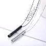 Sllaiss 2 pcs Cremation Jewelry Crystals from Austria Stainless Steel Black Silver Tone Bar Urn Pendant Memorial Ashes Keepsake Exquisite Necklace Sllaiss 2 pcs Cremation Jewelry Crystals from Austria Stainless Steel Black Silver Tone Bar Urn Pendant Memorial Ashes Keepsake Exquisite Necklace