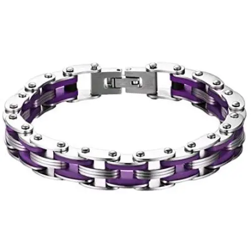 Gorntmoot 316L Stainless Steel Bicycle Bracelet Heavy Motorcycle Bicycle Link Chunky Chain Bracelets 8.66 inch Gorntmoot 316L Stainless Steel Bicycle Bracelet Heavy Motorcycle Bicycle Link Chunky Chain Bracelets 8.66 inch