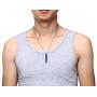 HUANIAN Stainless Bullet Shape Canister Capsule Memorial Keepsake Pendant Cremation Ash Urn Necklace for Men