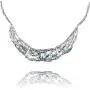 Paz Creations ♥925 Sterling Silver Blue Topaz Statement Necklace