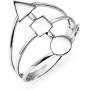 SILVERLINE JEWELRY 925 Sterling Silver Circle Square Triangle Geomteric Ring Sizes 5-10