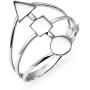 SILVERLINE JEWELRY 925 Sterling Silver Circle Square Triangle Geomteric Ring Sizes 5-10