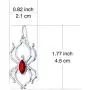 RareLove Gothic Halloween Costumes Earrings Silver Spider with Red Rhinestone Dangle Earrings For Women Girls Alloy Plated RareLove Gothic Halloween Costumes Earrings Silver Spider with Red Rhinestone Dangle Earrings For Women Girls Alloy Plated