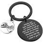 FUSTMW Friends Thank You Gift Friends Keychain I Feel So Lucky That My Friend is You Friendship Jewelry Going Away Gifts