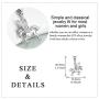 LUHE Horse Pendant Necklace Sterling Silver Girls with Horse Gift for Women Girls