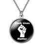 FUSTMW Black Lives Matter Necklace BLM Bracelet Activist Black Lives Matter Gifts