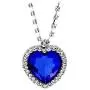 JoJo & Lin Titanic Ocean Heart Pendant Necklaces For Women Blue Crystal Rhinestone Silver Plated Necklace Jewelry JoJo & Lin Titanic Ocean Heart Pendant Necklaces For Women Blue Crystal Rhinestone Silver Plated Necklace Jewelry