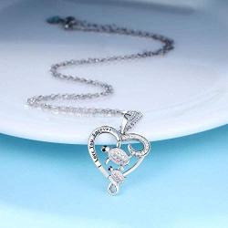 AONED Sea Turtle Necklace for Women Girls | S925 Sterling Silver Heart Pendant Ocean Jewelry Gifts for Turtle Lovers Wife Girlfriend