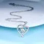 AONED Sea Turtle Necklace for Women Girls | S925 Sterling Silver Heart Pendant Ocean Jewelry Gifts for Turtle Lovers Wife Girlfriend