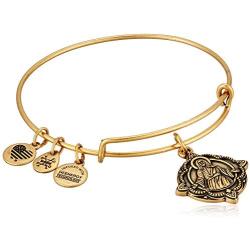 Alex and Ani Divine Guides Expandable Bangle Bracelet for Women, Jesus Engraved Charm, 2 to 3.5 in