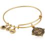 Alex and Ani Divine Guides Expandable Bangle Bracelet for Women, Jesus Engraved Charm, 2 to 3.5 in