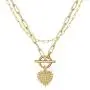Ursteel Layered Choker Necklaces for Women, 14K Gold Plated Dainty Heart Initial Pendant Paperclip Chain Necklace Layering Gold Toggle Necklaces for Women Jewelry Gifts Ursteel Layered Choker Necklaces for Women, 14K Gold Plated Dainty Heart Initial Pendant Paperclip Chain Necklace Layering Gold Toggle Necklaces for Women Jewelry Gifts