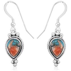 Shop LC 925 Sterling Silver Western Turquoise Dangle Drop Earrings for Women Mothers Day Gifts Southwest Prom Jewelry 3.5/1.8 Cttw