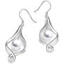 Pearl Dangle Earrings Sterling Silver Infinity Love Celtic Knot Drop Earrings Dangles for Women Teen Girls