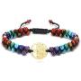 Top Plaza 7 Chakra Yoga Meditation Bracelet Reiki Healing Crystal Stone Anxiety Bracelets Double Layered Natural Gemstone Beads Bracelets for Women Girl