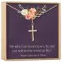 Infinity Cross Necklace: Christian Gift, Baptism, Communion, Faith, Confirmation, Infinity Cross (rose-gold-plated-brass, NA) Infinity Cross Necklace: Christian Gift, Baptism, Communion, Faith, Confirmation, Infinity Cross (rose-gold-plated-brass, NA)