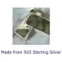 WRISTCHIE Sterling Silver Jewelry Cat On Moon Pendant Necklace 18''