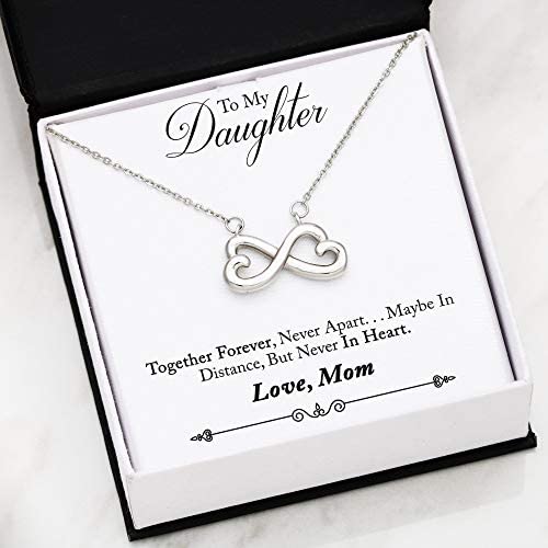 Faith Davis Infinity Love Necklace - Gift for Daughter from Mom - Valentines Day, Birthday, Graduation, or Just Because!