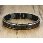 VNOX Two-Tone Stainless Steel The Legend of Zelda Triforce Symbol Hyrule Warrior Link Bracelet for Men Boys