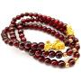 Homelavie Feng Shui Crystal Multilayer Red Bead Bracelet with Golden Pi Xiu/Pi Yao Lucky Wealthy Amulet Brecelet Jewelry